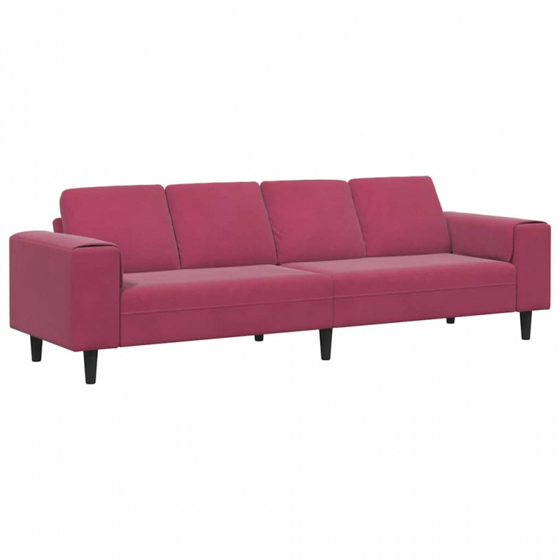Sofa do salonu Czerwone wino 250 x 77 x 76 cm