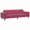 Sofa do salonu Czerwone wino 250 x 77 x 76 cm
