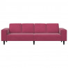 Sofa do salonu Czerwone wino 250 x 77 x 76 cm