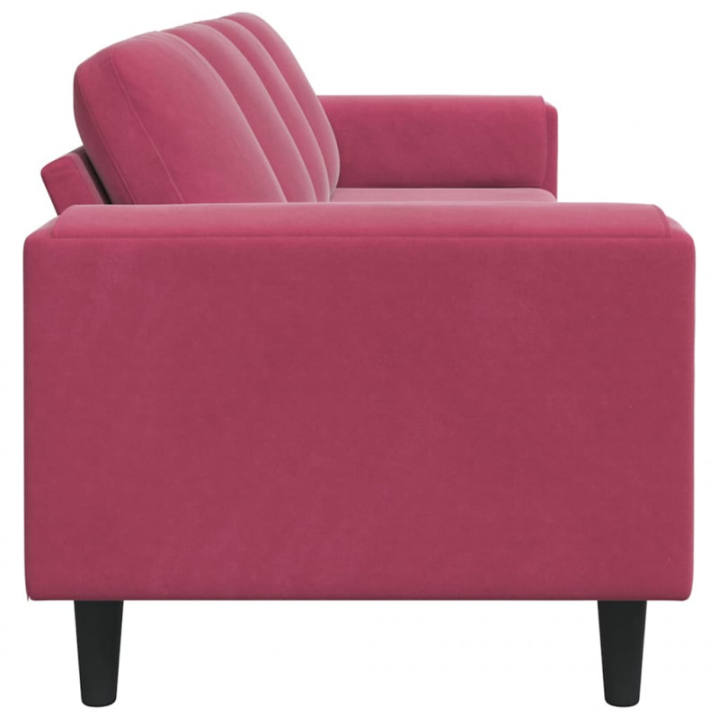 Sofa do salonu Czerwone wino 250 x 77 x 76 cm