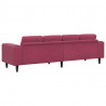 Sofa do salonu Czerwone wino 250 x 77 x 76 cm