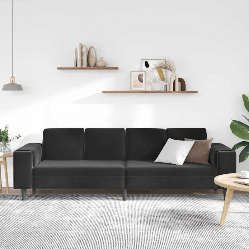 Sofa do salonu Czarny 250 x 77 x 76 cm