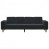 Sofa do salonu Czarny 250 x 77 x 76 cm