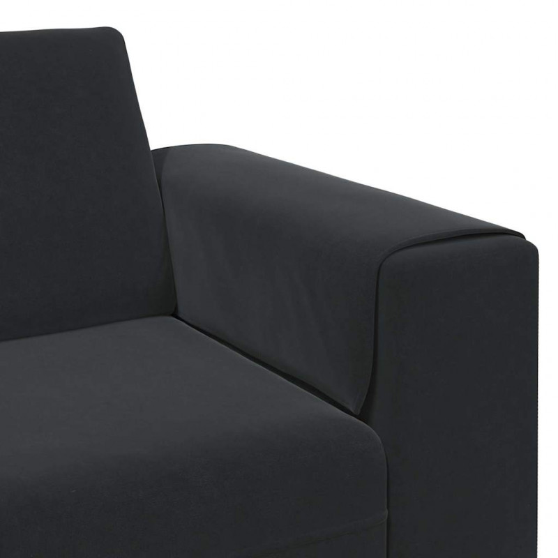 Sofa do salonu Czarny 250 x 77 x 76 cm