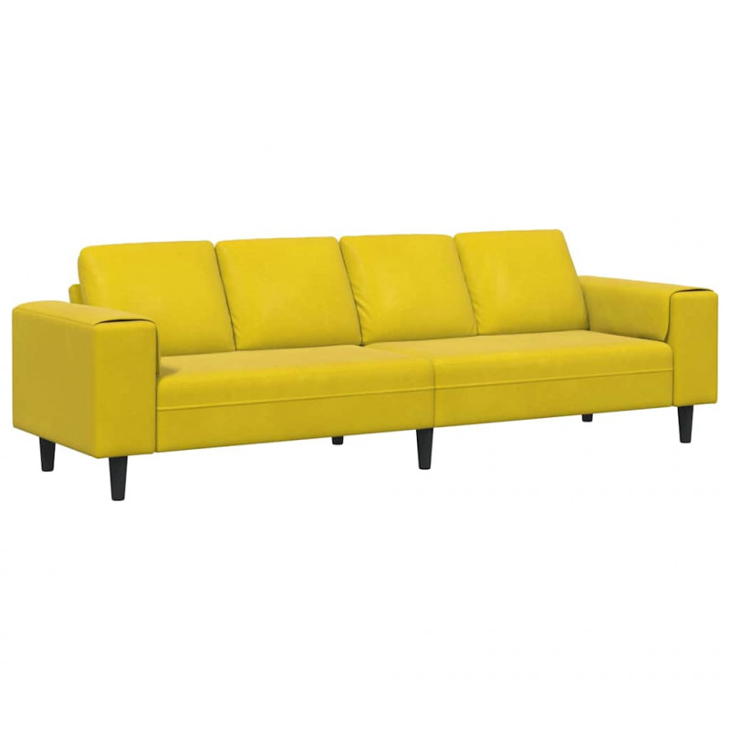 Sofa do salonu Żółty 250 x 77 x 76 cm