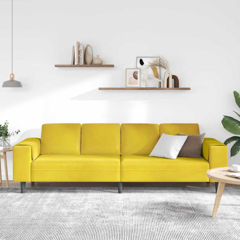 Sofa do salonu Żółty 250 x 77 x 76 cm