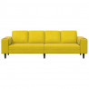 Sofa do salonu Żółty 250 x 77 x 76 cm