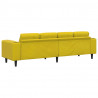 Sofa do salonu Żółty 250 x 77 x 76 cm