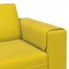 Sofa do salonu Żółty 250 x 77 x 76 cm