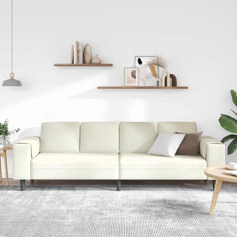 Sofa do salonu Kremowy 250 x 77 x 76 cm