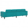 Sofa do salonu Turkusowy 250 x 188 x 76 cm