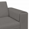 Sofa z poduszką Jasnoszary 250 x 77 x 76 cm Tkanina sztruksowa
