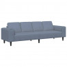 Sofa z poduszką Niebieski 250 x 77 x 76 cm Tkanina sztruksowa