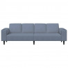 Sofa z poduszką Niebieski 250 x 77 x 76 cm Tkanina sztruksowa