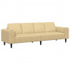 Sofa Szary zielony 250 x 77 x 76 cm Tkanina sztruksowa