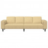 Sofa Szary zielony 250 x 77 x 76 cm Tkanina sztruksowa