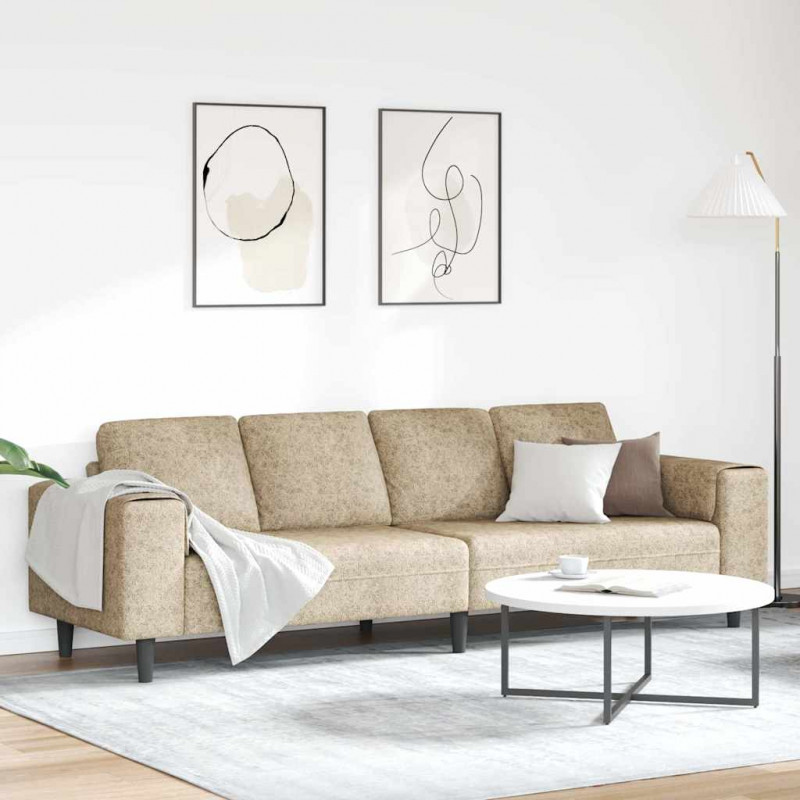 Sofa do salonu Jasnoszary 250 x 77 x 76 cm