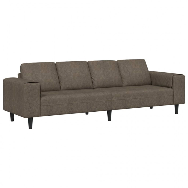 Sofa do salonu Ciemnoszary 250 x 77 x 76 cm
