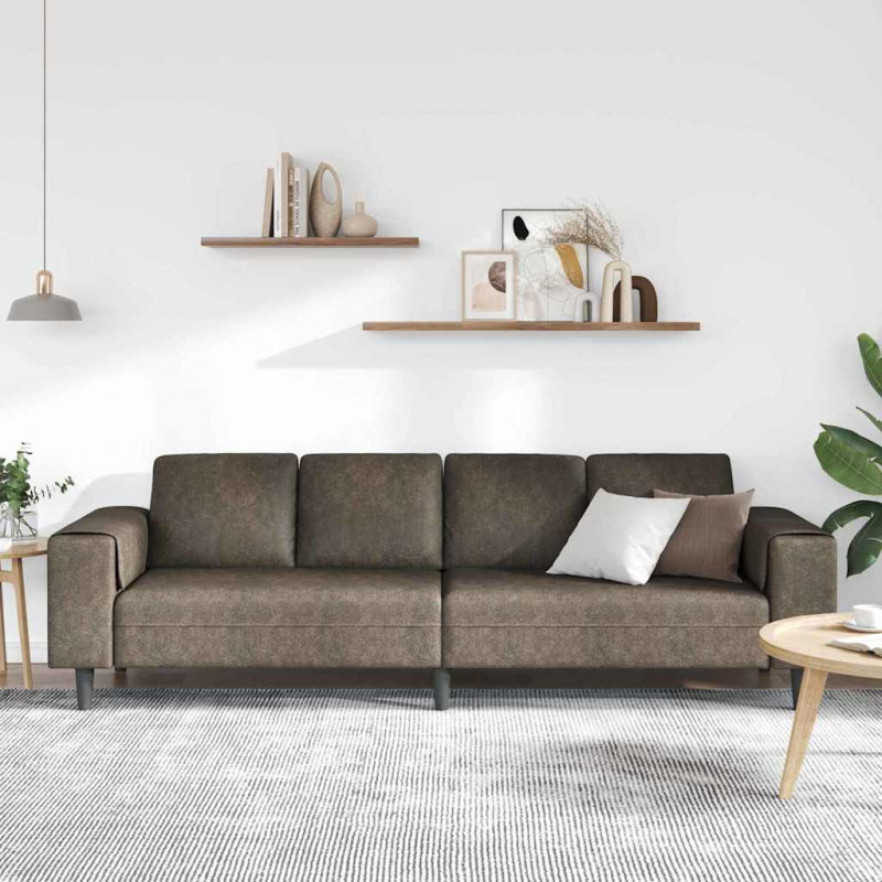 Sofa do salonu Ciemnoszary 250 x 77 x 76 cm