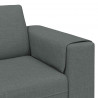 Sofa do salonu 3 pcs Ciemnoszary Poliester