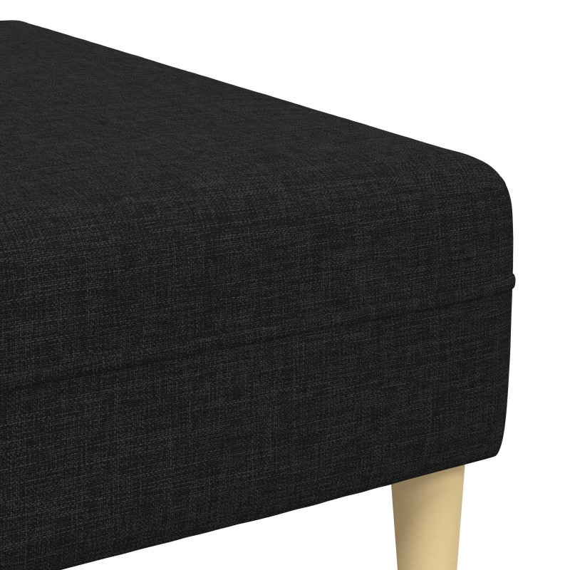 Sofa do salonu 3 pcs Czarny Poliester