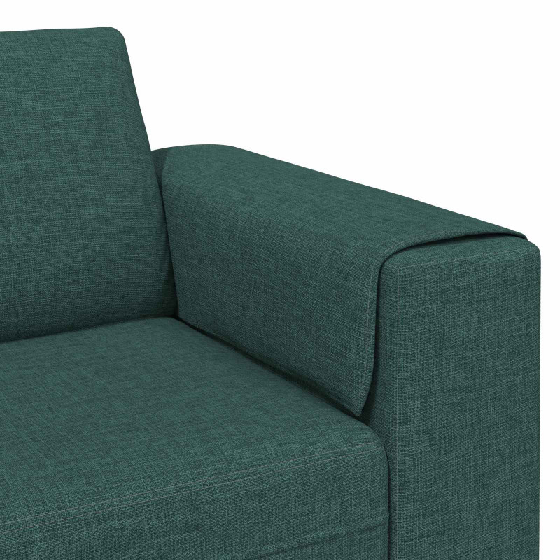 Sofa do salonu 3 pcs Ciemna zieleń Poliester