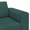 Sofa do salonu 3 pcs Ciemna zieleń Poliester