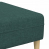 Sofa do salonu 3 pcs Ciemna zieleń Poliester