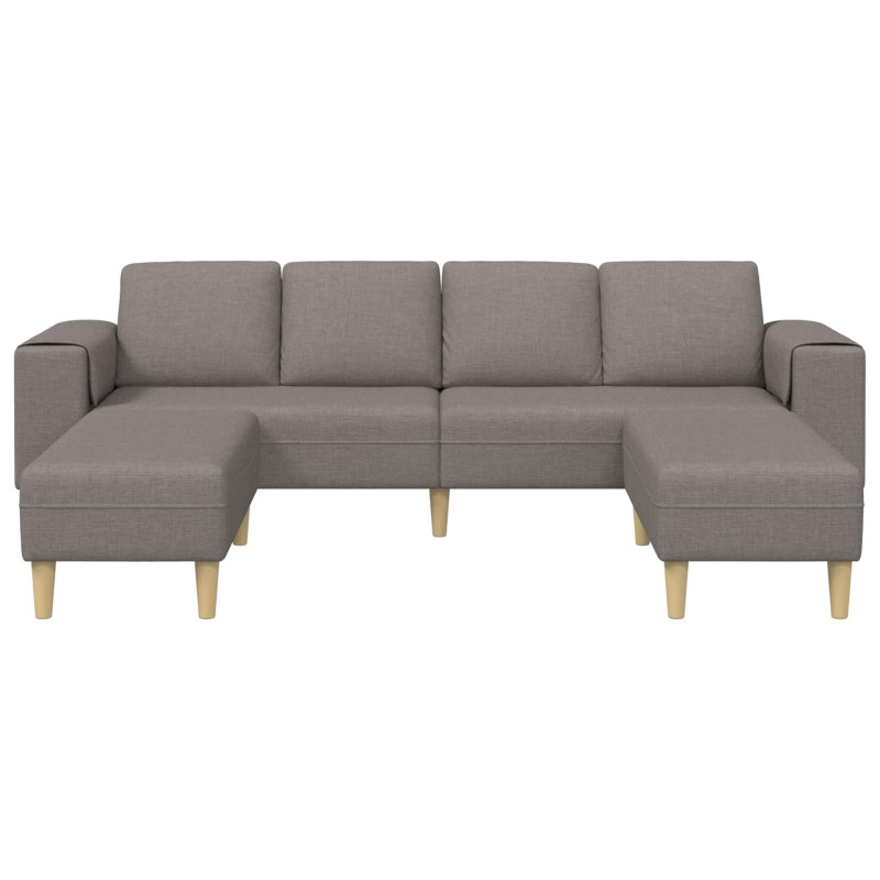Sofa do salonu 3 pcs Ciemnoszary Poliester