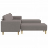 Sofa do salonu 3 pcs Ciemnoszary Poliester