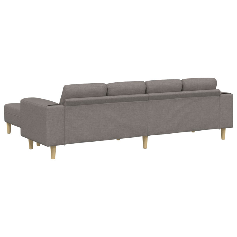 Sofa do salonu 3 pcs Ciemnoszary Poliester