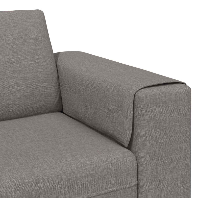 Sofa do salonu 3 pcs Ciemnoszary Poliester