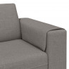Sofa do salonu 3 pcs Ciemnoszary Poliester