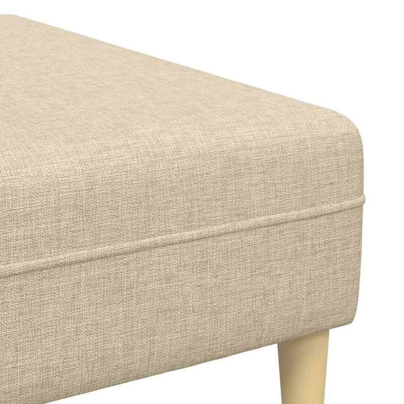 Sofa do salonu 3 pcs Kremowy Poliester