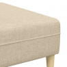 Sofa do salonu 3 pcs Kremowy Poliester