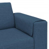 Sofa do salonu 3 pcs Niebieski Poliester