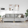 Sofa do salonu 3 pcs Szary chmur Poliester