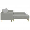 Sofa do salonu 3 pcs Szary chmur Poliester