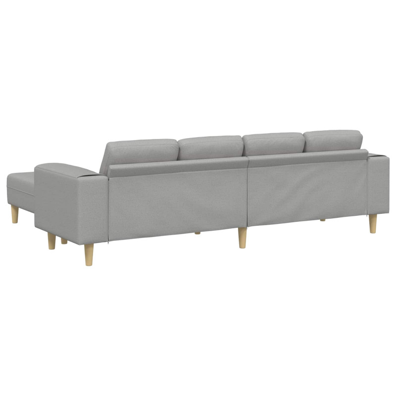 Sofa do salonu 3 pcs Szary chmur Poliester