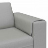 Sofa do salonu 3 pcs Szary chmur Poliester