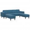 Sofa do salonu 3 pcs Niebieski