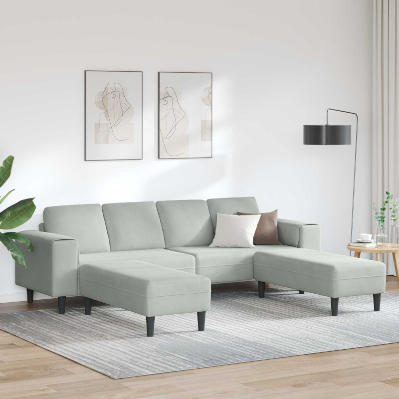 Sofa do salonu 3 pcs Jasnoszary