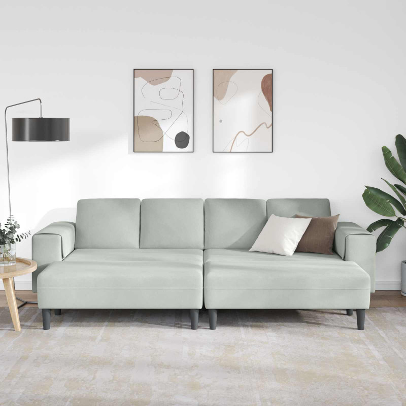 Sofa do salonu 3 pcs Jasnoszary