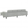 Sofa do salonu 3 pcs Jasnoszary