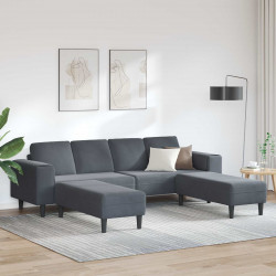 Sofa do salonu 3 pcs Ciemnoszary