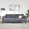 Sofa do salonu 3 pcs Ciemnoszary
