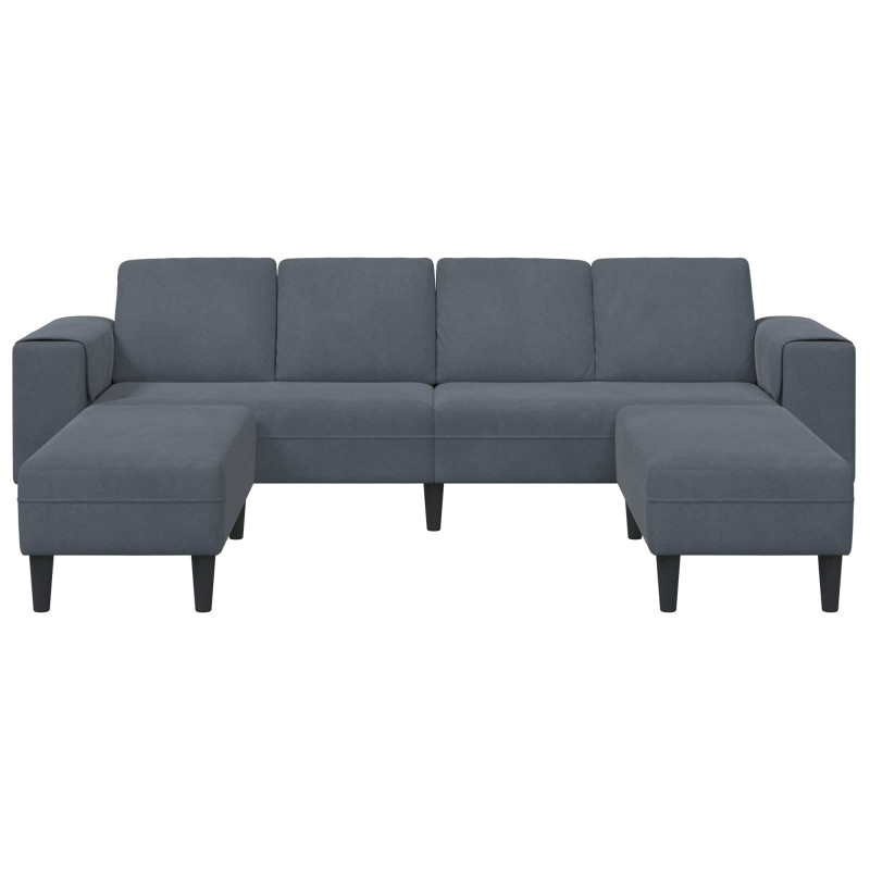 Sofa do salonu 3 pcs Ciemnoszary