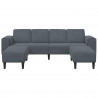 Sofa do salonu 3 pcs Ciemnoszary