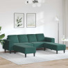 Sofa do salonu 3 pcs Ciemna zieleń