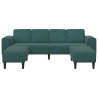 Sofa do salonu 3 pcs Ciemna zieleń
